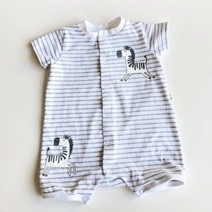 Blue Seven Striped Romper, 3-6 Months